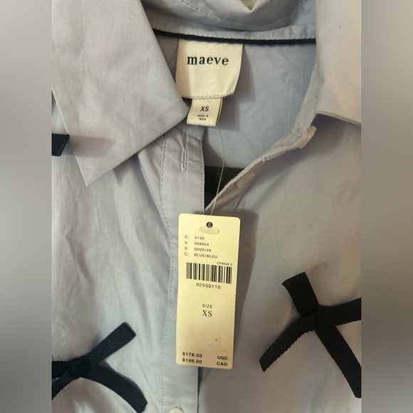 Anthropologie Maeve Long-Sleeve 3D Bow Asymmetrical Dress NWT - Picture 8 of 10